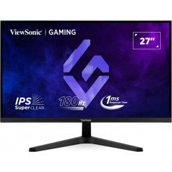 Игровой монитор ViewSonic VX27G1-HD, 27 дюймов, IPS, черный, 1 мс, 1000:1, 300 кд, 1920 x 1080, 178°/178°, HDMI 2.0, DisplayPort, HDR10, 180 Гц, FreeSync/NVIDIA G-Sync, линейный аудиовыход, VESA