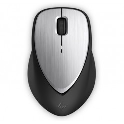 HP Envy Rechargeable Mouse 500, Laser Sensor, 1600 dpi, Rubber Grips and Aluminum Finish, Quick Recharge with Micro-USB.