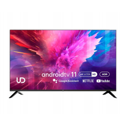 43- LED TV UD 43U6210, Black (3840x2160 UHD, SMART TV (ANDROID 11 OS), 3 x HDMI2.0, 2 x USB, Wi-Fi (2.4GHz+5GHz), Bluetooth, DVB-T/T2/C/S2, Speakers 2 x 7W Dolby Audio, VESA 200x200, 9.8 Kg)