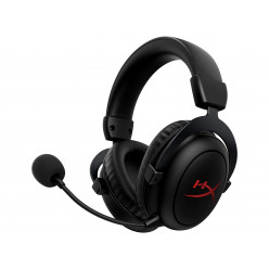 Wireless headset  HyperX Cloud II Core Wireless, Black, Microphone: detachable, Frequency response: 10Hz–21kHz, Battery life up to 80h, USB 2.4GHz Wireless Connection, DTS Headphone:X Spatial Audio, Driver: Dynamic / 53mm with neodymium magnets, Onboard a