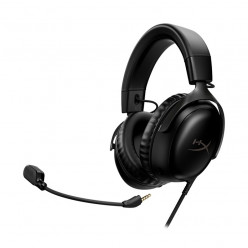 Headset  HyperX Cloud III, Black, Solid aluminium build, Microphone: detachable, DTS Headphone:X Spatial Audio, Driver: Dynamic / 53mm with Neodymium magnets, Frequency response: 10Hz–21kHz, Cable length:1.2m+1.3m USB dongle cable, Multiplatform Compatibl