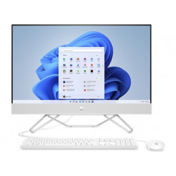 All-in-One PC - 27- HP AiO 27-cr0017ci 27- FHD IPS Non-Touch, AMD Ryzen 3 7320U, 8GB LPDDR5 5500 (onboard), 512Gb M.2 PCIe NVMe SSD, AMD Integrated Graphics, CR, HD Cam, WiFi6 2x2 + BT5.2, HDMI, LAN, Wired USB Keyboard and Mouse, FreeDos, Shell White.