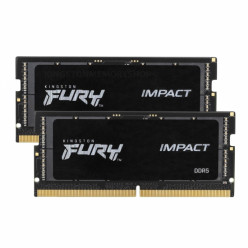 16GB (Kit of 2*8GB) DDR5-4800 SODIMM Kingston FURY® Impact DDR5, PC38400, CL38, 1Rx16, 1.1V, Intel XMP 3.0 (Extreme Memory Profiles)