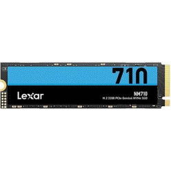 M.2 NVMe SSD 1.0TB Lexar NM710, Interface: PCIe4.0 x4 / NVMe1.4, M2 Type 2280 form factor, Sequential Reads/Writes 5000 MB/s/ 4500 MB/s, Random Read/Write 500K IOPS/ 600K IOPS, MAP1602A-F1C, LDPC, HMB 3.0 and SLC Cache technology, TBW: 600TBW, MTBF: 1.5ml