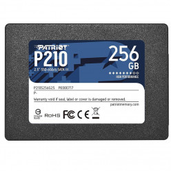 2.5- SSD 256GB Patriot P210, SATAIII, Sequential Read: 500MB/s, Sequential Write: 400MB/s, 4K Random Read: 50K IOPS, 4K Random Write: 30K IOPS, SMART, TRIM, 7mm, TBW: 120TB, SMI 2259XT Controller, 3D NAND TLC