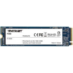M.2 NVMe SSD 480GB Patriot P310, Interface: PCIe3.0 x4 / NVMe 1.3, M2 Type 2280 form factor, Sequential Read 1700 MB/s, Sequential Write 1500 MB/s, Random Read 280K IOPS, Random Write 250K IOPS, SmartECC technology, EtE data path protection, TBW: 240TB, 3