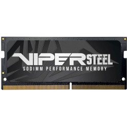 8GB DDR4-2666 SODIMM  VIPER (by Patriot) STEEL Performance, PC21300, CL18, 1.2V, Intel XMP 2.0 Support, Black
