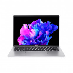 ACER Swift Go 14 Pure Silver (NX.KP0EU.003), 14.0- OLED 2.8K (2880x1800), DCI-P3 100%, 400 nits (Intel Core Ultra 5 processor 125U 12xCore, 1.3-4.3GHz, 16GB (onboard) LPDDR5X RAM, 1TB PCIe SSD, Intel Graphics, WiFi6E/BT 5.3, FPS, Backlit, 65Wh 3cell, 1440