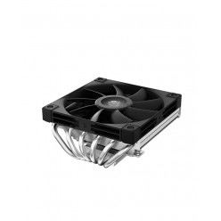 DEEPCOOL Cooler -AN600-, Low-profile CPU Cooler, Socket LGA1700/1200/1151/1150/1155 & AM5/AM4, up to 180W, 1x FDB 120mm fan, 500~1850rpm, <24.4 dB(A), 61.56CFM, 4 pin, PWM, 67mm ultra-thin design compatible with HTPC Case & ITX MB, Hydro Bearing, 6x 6mm C
