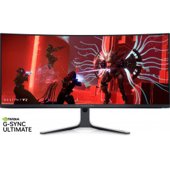 34.1- DELL OLED Alienware AW3423DW Curved Quantum Dot Black/Silver (0.1ms, 1M:1, 300cd, 21:9, 3440x1440, 178°/178°, 165Hz Refresh Rate, NVIDIA G-Sync Ultimate, HDMI, 2 x DisplayPort, USB Hub: 2 x USB3.0, Audio Line-in/out, VESA )