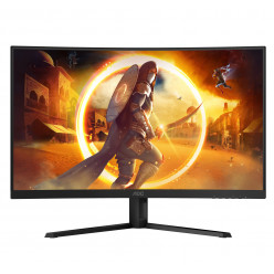 31.5- AOC VA LED CQ32G4VE Curved Black (0.5ms, 3500:1, 300cd, 2560x1440, 178°/178°, Refresh Rate 180Hz, Console mode QHD@120Hz, Curvature 1500R, Adaptive Sync, HDR 10, 2 x HDMI2.0, DisplayPort, Audio Line-out, VESA)