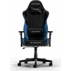 Gaming/Office Chair DXRacer GLADIATOR-L-N23-LTC-NB-X1, Black/Blue, Gaslift class 4, Premium PVC leather, max weight up to 150kg / height 180-200cm, Full tilt, Recline 90°-135°, 3D Armrests, Headrest and lumbar cushions, 6 cm PU Caster, W-22,15 kg