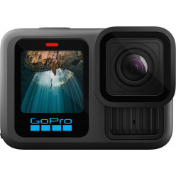 Action Camera GoPro HERO 13 Black+card 64GB+Handler+Battery, PV Res.:27MP/5.3K60+2.7K240, 13x slow-motion, waterproof 10m, voice control, 3x microphones, hyper smooth 6.0, Processor GP2, Timewarp 3.0, HDR, GPS, Wi-Fi, Bluetooth 5.3, microSD, USB-C, 3.5mm,