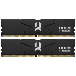 32GB (Kit of 2*16GB) DDR5-6000  GOODRAM  IRDM DDR5 DEEP BLACK  (Dual Channel Kit), PC48000, CL30, Latency 30-36-36-76, 1.35V, 2048x8, Intel XMP3.0 / EXPO, Aluminium BLACK heatsink