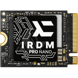 M.2 NVMe SSD 2.0TB GOODRAM IRDM PRO NANO, Designed for handheld consoles, Interface: PCIe4.0 x4 / NVMe1.4, M2 Type 2230 form factor, Sequential Reads/Writes 7300 MB/s / 6000 MB/s, Random 4K Reads/Writes: 750K IOPS / 850K IOPS, TBW: 1200TB, MTBF: 1.5mln ho