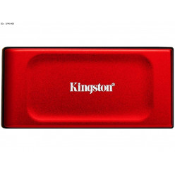 M.2 NVMe External SSD 1.0TB  Kingston XS1000, Red, USB 3.2 Gen 2, Sequential Read/Write: up to 1050 MB/s, Light, portable and compact, USB-C to USB-A cable included