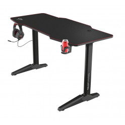 Trust Gaming Desk GXT 1175 Imperius XL with full-surface mouse pad, (140x66cm) for ultimate gaming freedom, Cable management system to hold and guide your cables out of sight