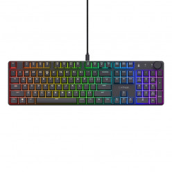 Trust Gaming GXT 866 TORIX Premium mechanical gaming keyboard, linear Huano mechanical Full RGB White switches, full RGB illumination, 104 keys, 50 million key presses, US, 1.8 m, USB, Black