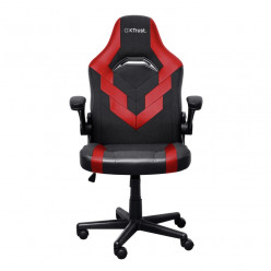 Trust Gaming Chair GXT 703R RIYE - Black/Red, PU leather and breathable fabric, adjustable gaming chair with a strong frame, flip-up armrests, Class 4 gas lift, up to 140kg