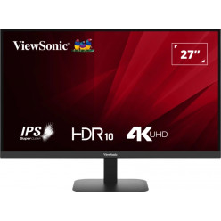 27.0- VIEWSONIC IPS LED VA2708-4K-HD Ultrathin Black (4ms, 1200:1, 250cd, 3840 x 2160, 178°/178°, HDMI2.0 x 2, DisplayPort, SuperClear IPS, Audio Line-In/Out, Speakers 2 x 2W)