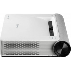 UHD Laser Projector  VIEWSONIC X2000L-4K, Ultra short-throw, 3840x2160, 3000000:1, 2000 Lm, 20000hrs (Eco), 2xHDMI, VGA, Bluetooth 4.2, LAN, Wi-Fi-AC, Audio Line-out, 25W Cube x 2(10W tweeter + 15W woofer) x2,  White, 6.8 Kg  