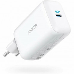 USB Charger  Anker PowerPort III Pod 65W, USB-C, PowerIQ 3.0, PPS, 3 travel plugs included (US/UK/EU), white