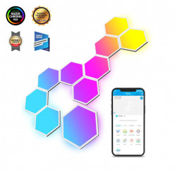 Hexagon Lights  GOVEE Glide Hexa Light Panels 10 Pack, Wi-Fi + BT, Multicolor, Diffused RGBIC Light Effects, No Hub Required, DIY Lighting Effects, Flexible Installation, 40 Preset Lighting Effects, Customizable Design Layout, App, Control Box, Voice Cont