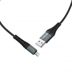 Cable  USB to Lightning   HOCO -X38 Cool Charging-,  1m,  Black, up to 2.4A, Fast Charging Data Cable, Outer material: PVC