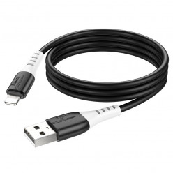 Cable  USB to Lightning   HOCO -X82-,  1m,  Black, Fast Charge, up to 2.4A, Charging Data Cable, Outer material: Silicone