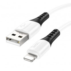 Cable  USB to Lightning   HOCO -X82-,  1m,  White, Fast Charge, up to 2.4A, Charging Data Cable, Outer material: Silicone