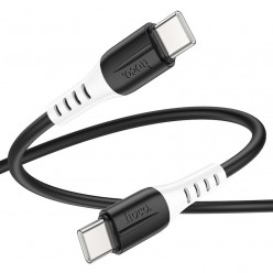 Cable  USB-C to USB-C   HOCO -X82-,  1m,  Black, Fast Charge, up to 3A, Charging Data Cable, Outer material: Silicone