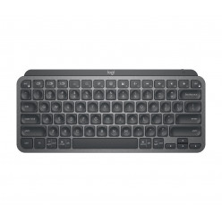 Logitech Wireless MX Keys Mini Minimalis Illuminated Keyboard, Logitech Unifying 2.4GHz wireless technology, Bluetooth Low Energy, Rechargeable with USB type C, Graphite - US INT'L