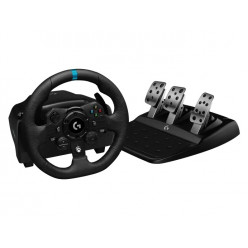 Logitech TRUEFORCE G923 Racing Wheel and Pedals for Xbox One and PC - USB - EMEA - MS EU, Black