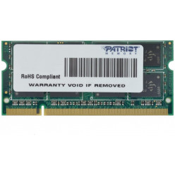 2GB DDR2-800 SODIMM  PATRIOT Signature Line, PC6400, CL6, 2 Rank, Double-Sided module, 1.8V