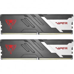 16GB (Kit of 2x8GB) DDR5-5600 VIPER (by Patriot) VENOM DDR5 (Dual Channel Kit) PC5-44800, CL40, 1.25V, Aluminum heat spreader with unique design, XMP 3.0 Overclocking Support, On-Die ECC, Thermal sensor, Matte Black with Red Viper logo