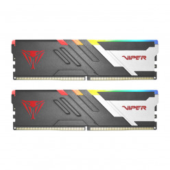 32GB (Kit of 2x16GB) RGB DDR5-6200 VIPER (by Patriot) VENOM DDR5 (Dual Channel Kit) PC5-49600, CL40, 1.35V, Aluminum heat spreader with unique design, XMP 3.0/EXPO Overclocking Support, On-Die ECC, Thermal sensor, Matte Black with Red Viper logo, Venom Ex