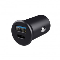 USB Car Charger - Trust Maxo Fast 38W PD Car Charger, with QC3.0 and auto-detect, 1x USB-C, 1x USB-A, black