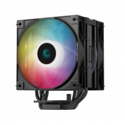 DEEPCOOL Cooler -AG400 DIGITAL PLUS-, Intel Socket LGA1700/1200/1151/1150/1155 & AMD AM5/AM4, up to 220W, 2x ARGB fan:120x120x25mm, 500~2100 RPM±10%, <31.6 dB(A), 75.89 CFM, 4-pin PWM, Hydro Bearing, 4x 6mm Heatpipes direct contact, built with a sleek low