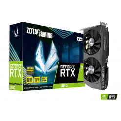 ZOTAC GeForce RTX™ 3050 ECO  8GB GDDR6, 128bit, 1777/14000Mhz, Ampere, PCI-Ex 4.0, Dual Fan / IceStorm 2.0, 1xHDMI, 3xDisplayPort, Active Fan Control/ FREEZE Fan Stop, Cooper Heat pipes, FireStorm, Wraparound Metal Backplate, 1x 6pin, Medium Pack