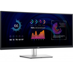 34.1- DELL IPS LED P3424WE Curved Black (5ms, 21:9, 1000:1, 300cd,  3440 x 1440, 178°/178°,  HDMI, DisplayPort, USB-C (Data, Video, Power), LAN (RJ-45), USB Hub: 2 x USB2.0 + 2 x USB3.1, Audio Line out, Height Adjustment, VESA )