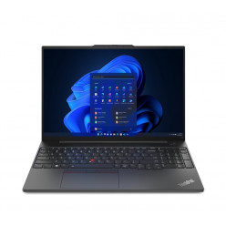 Lenovo ThinkPad E16 G1 Black- 16.0- WUXGA  IPS AG 300nits (Intel Core i7-1355U, 8GB soldered DDR4 + 8GB SODIMM DDR4-3200, 512GB SSD M.2 2280 PCIe NVMe (2xSSD Slots),  Intel Iris Xe Graphics, WiFi 6E+BT5.1, TPM, FPR, FHD IR Cam, 1xTB4, HDMI, RJ-45, Backlit