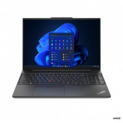 Lenovo ThinkPad E16 G1 - 16- WUXGA IPS AG 300nits (AMD Ryzen 7 7730U, 8GB Soldered + 8GB SO-DIMM DDR4, 512GB SSD M.2 PCIe NVMe (2 slots), Integrated AMD Radeon Graphics, WiFi6 11ax + BT5.1, TPM, FPR, LAN, 2 x USB-C 3.2, FHD IR Cam, Backlit KB RU, 57Wh BT,