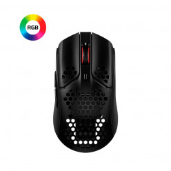 HYPERX Pulsefire Haste Wireless Gaming Mouse, Black, Connection Type: 2.4GHz Wireless / Wired, Ultra-light hex shell design, 400–16000 DPI, 4 DPI presets, Pixart PAW3335 Sensor, TTC Golden Micro Dustproof Switch, Battery Life: Up to 100 hours, 59g