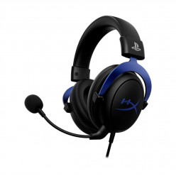 Headset  HyperX Cloud PS, Black/Blue, Official Playstation licensed headset, Solid aluminium build, Microphone: detachable, Frequency response: 15Hz–25,000 Hz, Cable length:1.3m, 3.5 jack, Pure Hi-Fi capable, Braided cable