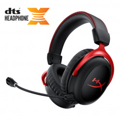 Wireless headset  HyperX Cloud II Wireless, Black/Red, Frequency response: 15Hz–20,000 Hz, Battery life up to 30h, USB 2.4GHz Wireless Connection, Up to 20 meters, 7.1 Surround Sound, Customizable onboard  controls