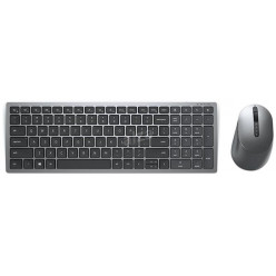 Dell Premier Multi-Device Wireless Keyboard and Mouse - KM7120W - Russian (QWERTY), Dual mode RF 2.4 GHz and Bluetooth 5.0, Scroll wheel (programmable: left tilt, click, right tilt), 1600 dpi,  3-Year Advanced Exchange Service.