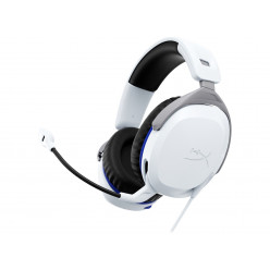 Headset  HyperX Cloud Stinger 2 Playstation, White, Immersive DTS Headphone:X Spatial Audio, Adjustable Rotating Earcups, Signature HX Comfort, Microphone built-in, Swivel-to-mute noise-cancelling mic, Frequency response: 10Hz–25,000 Hz, Cable length:2m, 