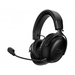 Wireless headset  HyperX Cloud III Wireless, Black, Frequency response: 10Hz–21kHz, Battery life up to 120h, Driver: Dynamic, 53mm with Neodymium magnets, Ultra-Clear Microphone with LED Mute Indicator, DTS Headphone:X Spatial Audio, USB 2.4GHz Wireless C