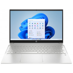 HP Pavilion 15 Natural Silver (15-eh3027ci), 15.6- FHD IPS 250 nits (AMD Ryzen 5 7530U 6xCore 2.0-4.5 GHz, 16GB (2x8) DDR4 RAM, 512GB PCIe NVMe SSD, AMD Radeon Graphics, WiFi 6/BT5.3, FPR, HDMI, USB-C, Backlit KB, 3cell, 720p HD Webcam, EN/RU, FreeDOS, 1.