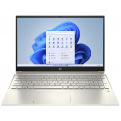 HP Pavilion 15 Warm Gold (15-eg3024ci), 15.6- FHD IPS 250 nits (Intel Core  i3-1315U 6xCore 3.3-4.5 GHz, 8GB (1x8) DDR4 RAM, 512GB PCIe NVMe SSD, Intel UHD Graphics, WiFi 6-AX/BT5.3, HDMI, USB-C, Backlit KB, 3cell, 720p HD Webcam, EN/RU, FreeDOS, 1.74kg)